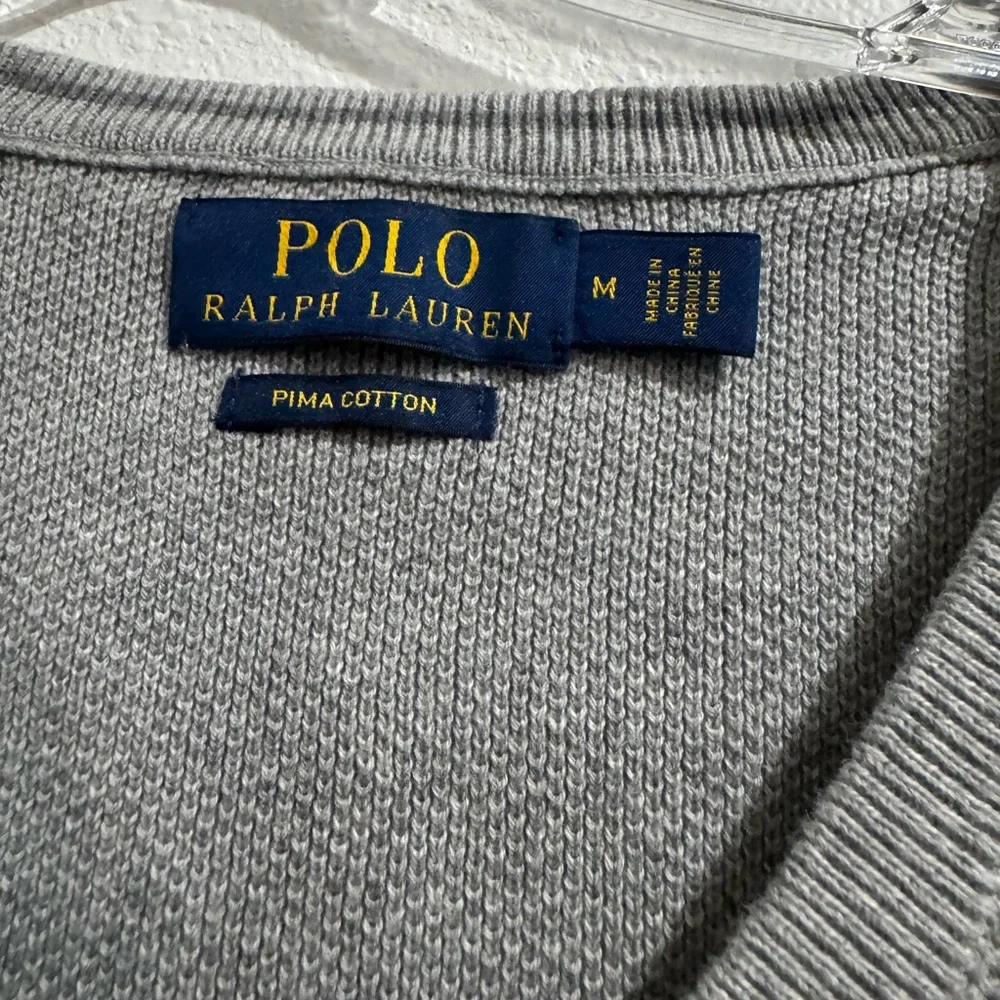 Grey Polo Sweater Vest